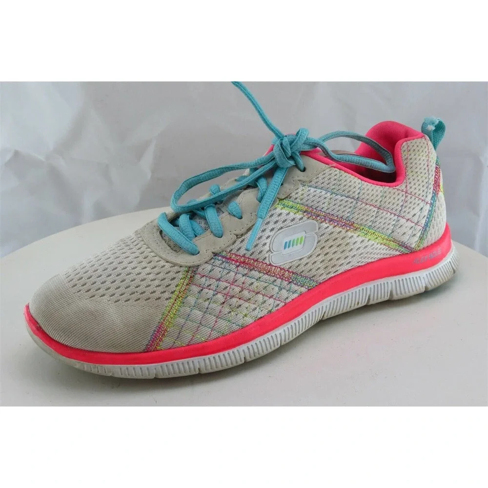 Skechers Skech-Knit Women‎ Size 8.5 M White Running Mesh 12072